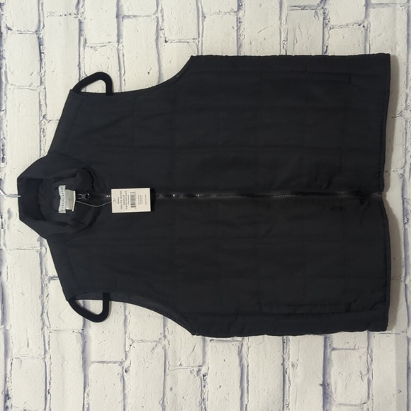 Casual Gear Black Lightly Quilted Vest with Pockets Women's Size Small New NWT - Picture 1 of 6